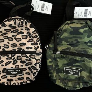 Kendall + Kylie mini backpacks.